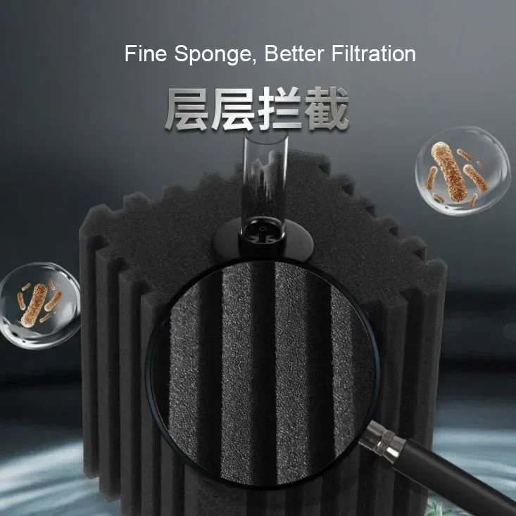 Novo grande filtro de esponja  - Aquarium Planted Filter avaliação e preço