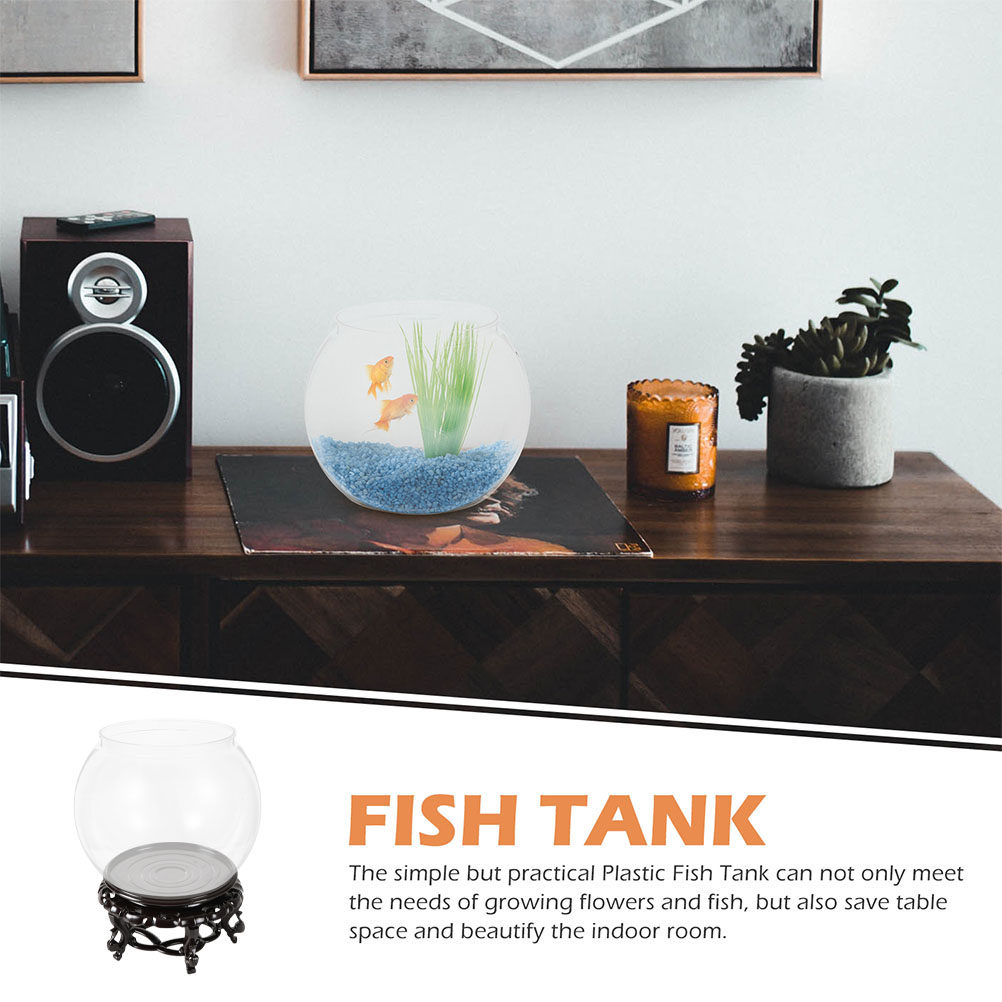 1 Conjunto de Aquário Redondo  - Planted Aquarium For Goldfish avaliação e preço
