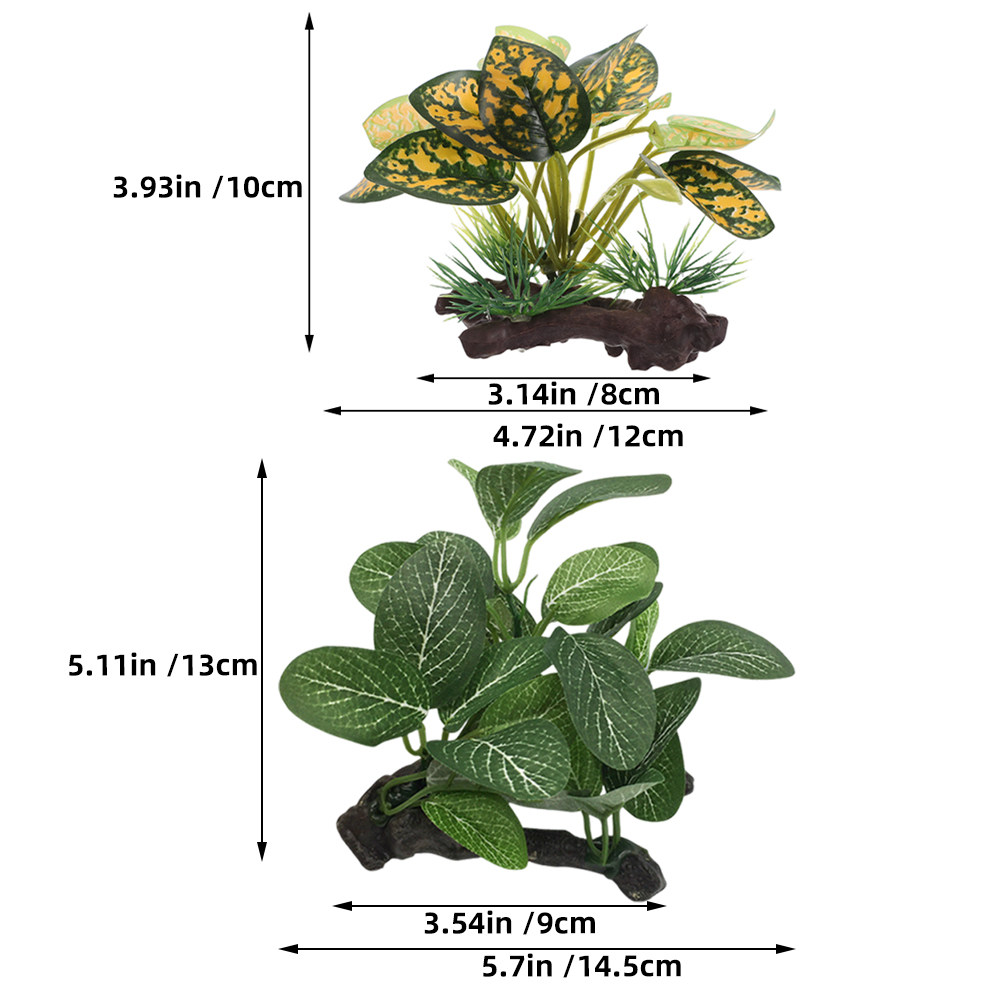 2 Peças de Plantas Artificiais - Planted Aquarium For Goldfish avaliação e preço