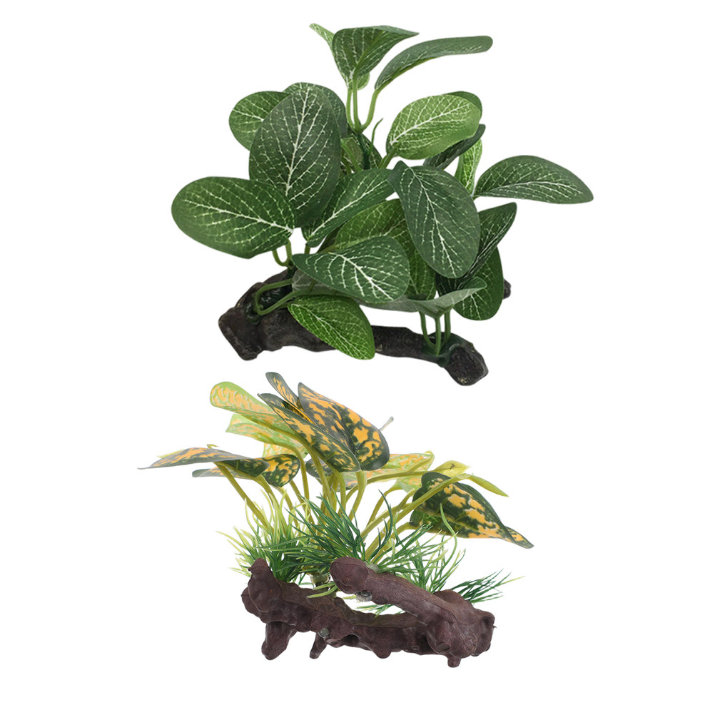 2 Peças de Plantas Artificiais - Planted Aquarium For Goldfish avaliação e preço