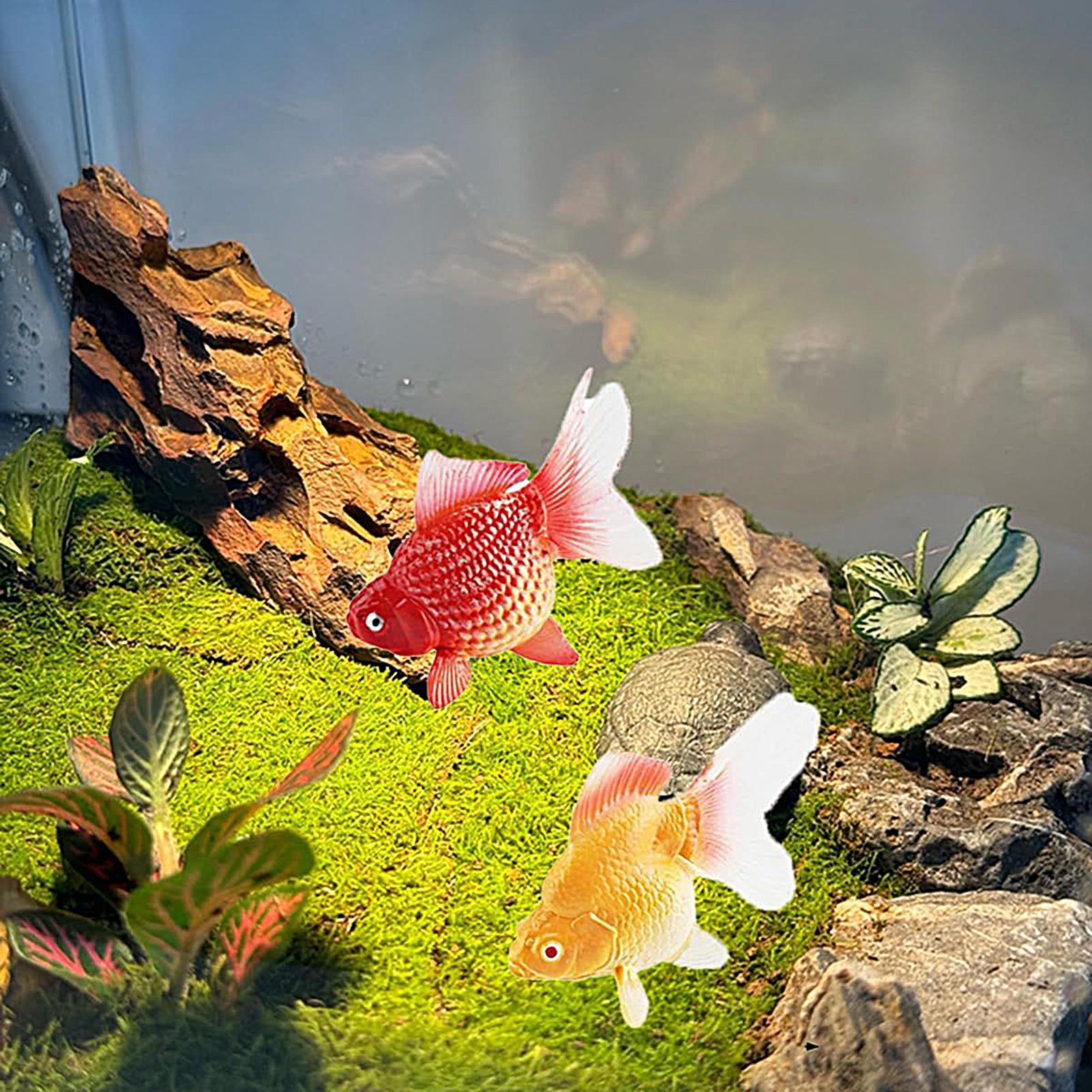 Peixe dourado falso, 2 peças/c - Planted Aquarium For Goldfish avaliação e preço